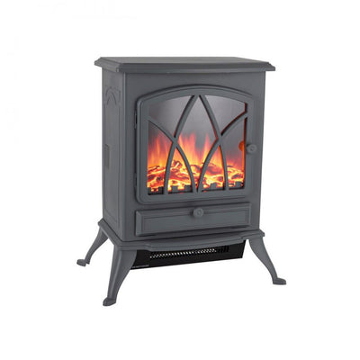 Warmlite - Stirling Electric Stove Fire Grey - 2Kw