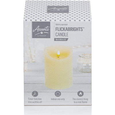Flickabright Candle Cream - 13cm x 9cm